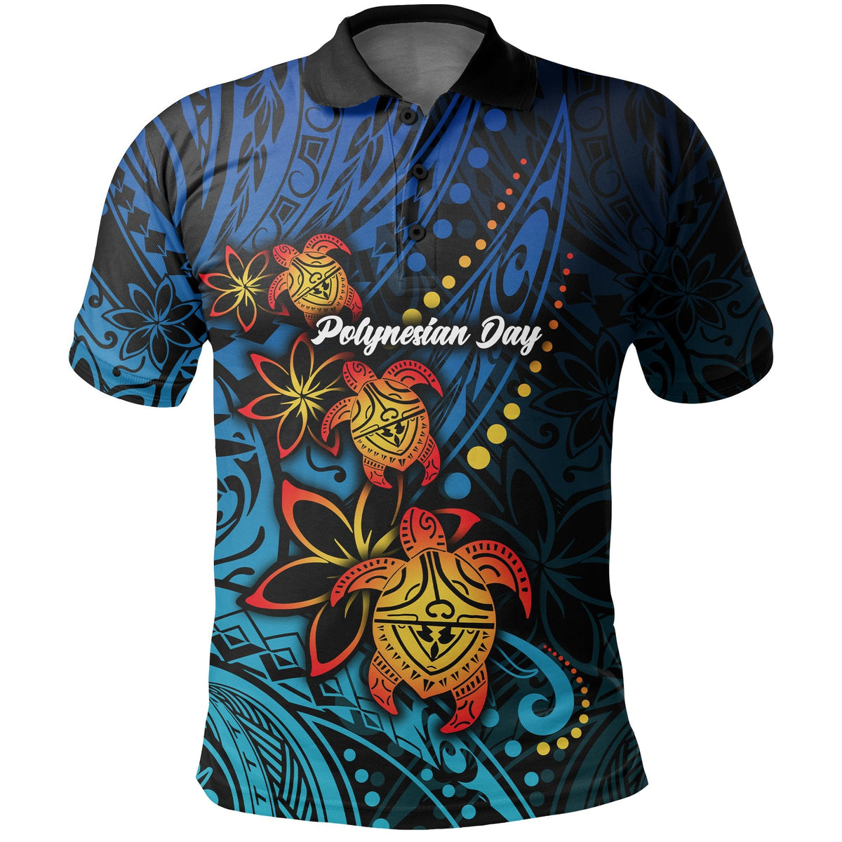 Custom Polynesian Day Polo Shirt Turtle Style LT16 - Wonder Print Shop