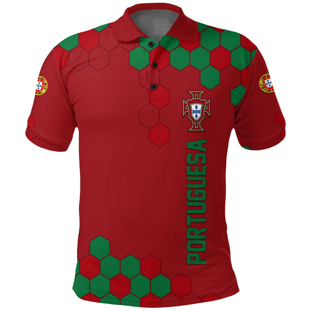 Custom Portugal Polo Shirt Football 2022 Portuguesa Selecao - Wonder Print Shop
