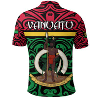 Vanuatu Polo Shirt Melanesian Warrior Version 2 LT4 - Wonder Print Shop