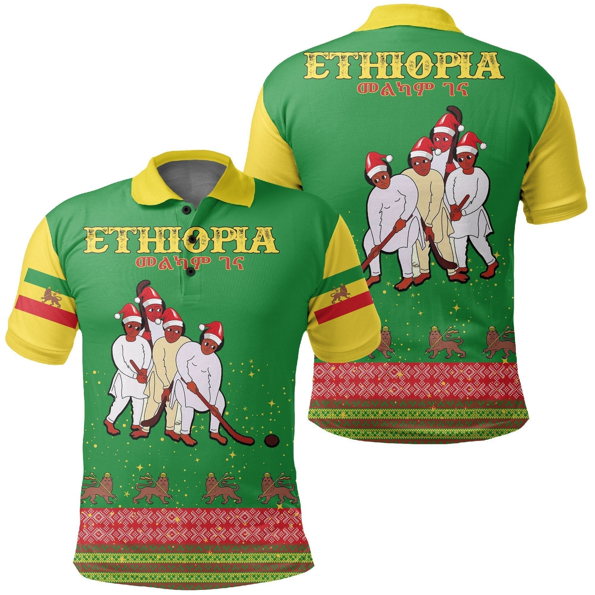 african-shirt-ethiopia-christmas-genna-polo-shirt-snow-style