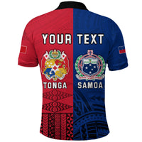 Custom TokoUso Polo Shirt Tonga Samoa Together LT13 - Wonder Print Shop