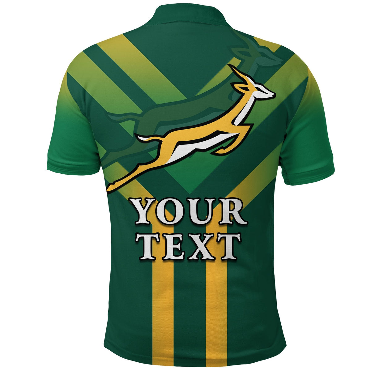 Custom South Africa Rugby 2021 Polo Shirt Bokke Version Special LT13 - Wonder Print Shop