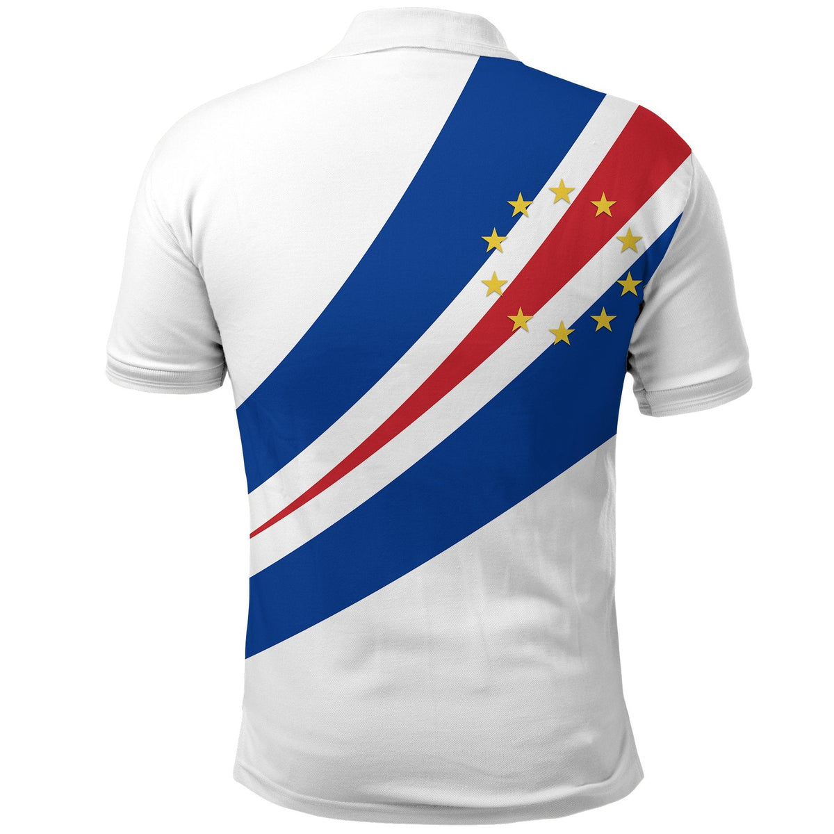 Cape Verde Polo Shirt Flag Version White LT13 - Wonder Print Shop