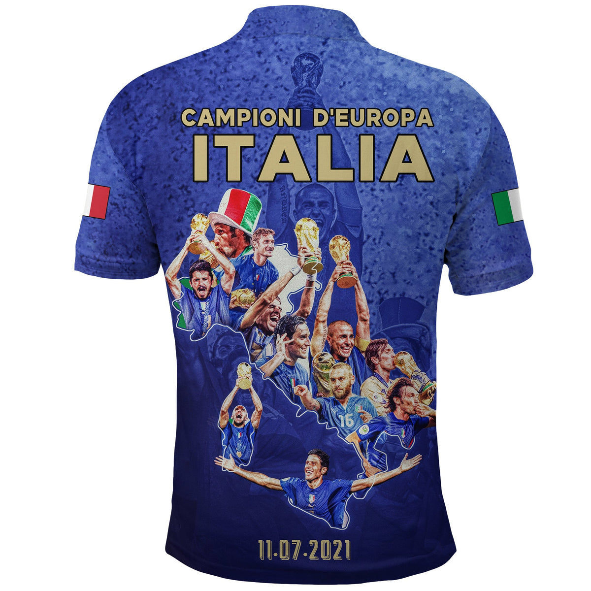 PROUD ITALIA Polo Shirt Campioni DEuropa LT13 - Wonder Print Shop