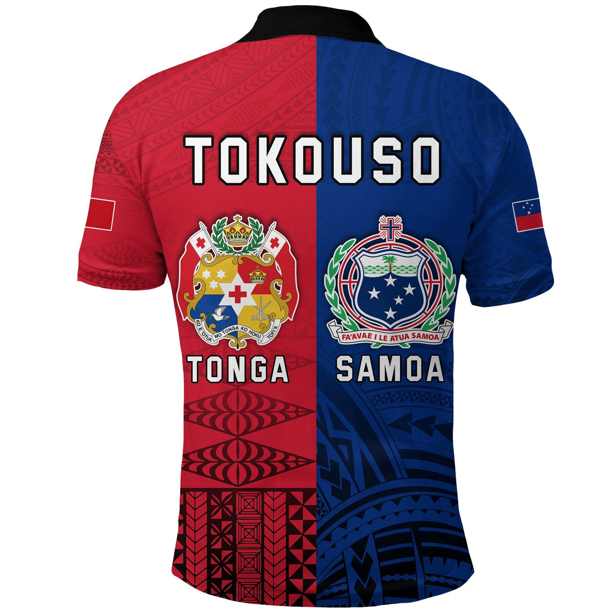TokoUso Polo Shirt Tonga Samoa Together LT13 - Wonder Print Shop