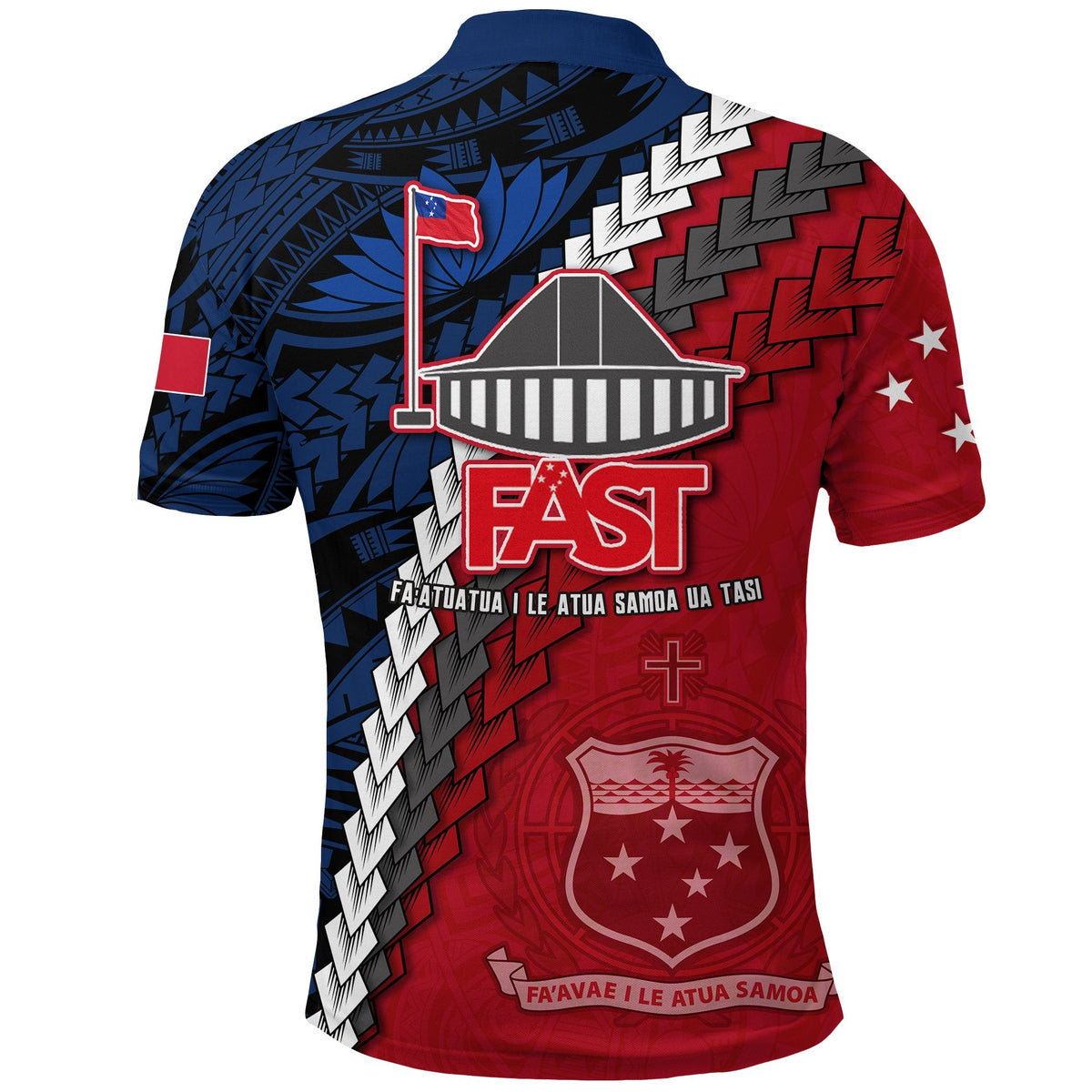 F.A.S.T Samoa Polo Shirt Polynesian LT13 - Wonder Print Shop