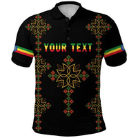 Custom Ethiopia Polo Shirt Version Map LT13 - Wonder Print Shop