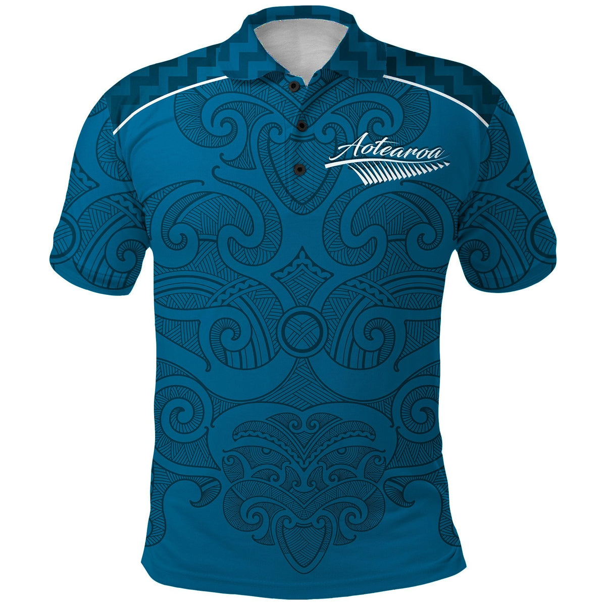 Custom Maori 2021 Polo Shirt Turquoise Aotearoa Tattoo Custom Text and Number LT13 - Wonder Print Shop