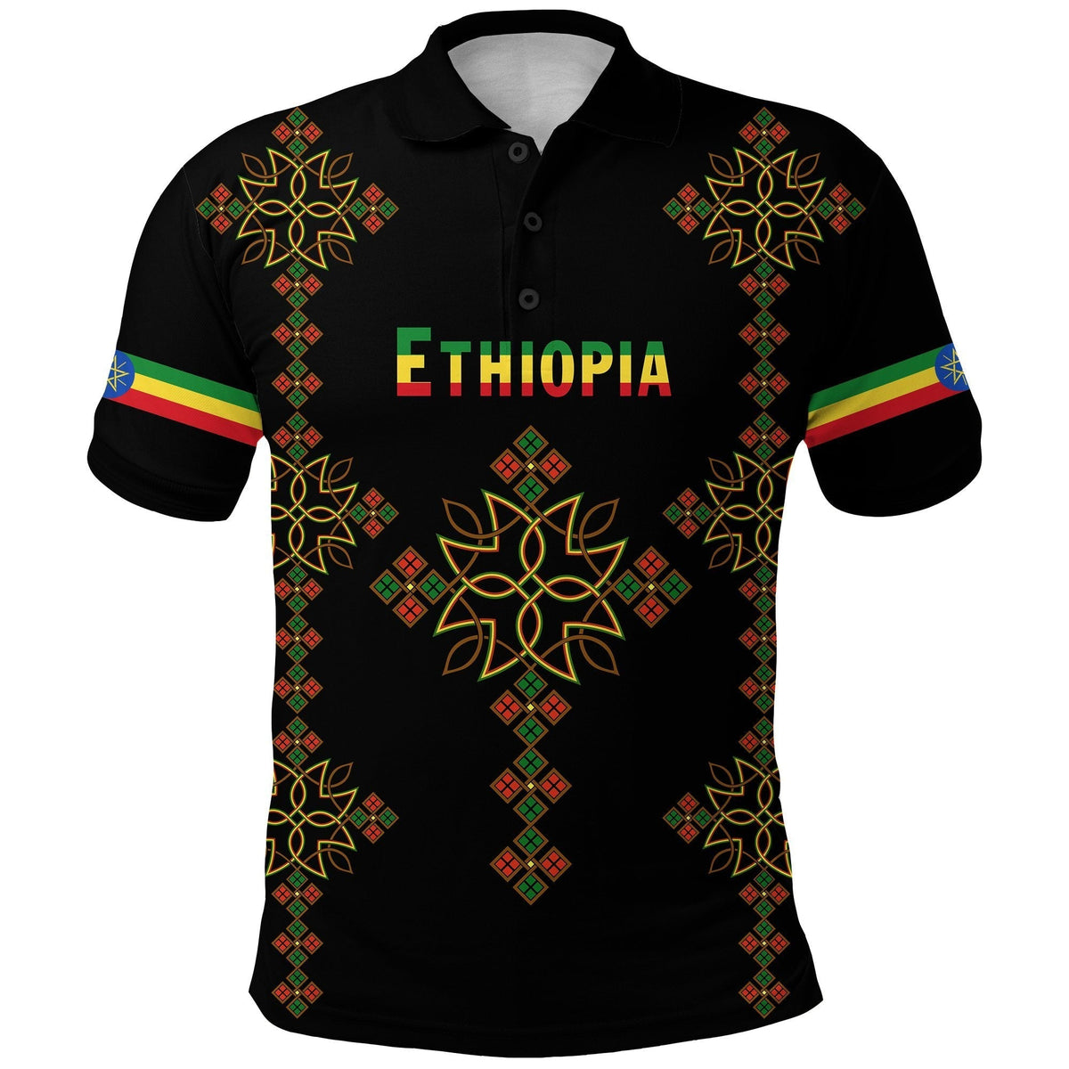 Ethiopia Polo Shirt Version Map LT13 - Wonder Print Shop