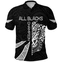 Custom New Zealand Rugby Polo Shirt Haka All Black mix Ta Moko LT13 - Wonder Print Shop