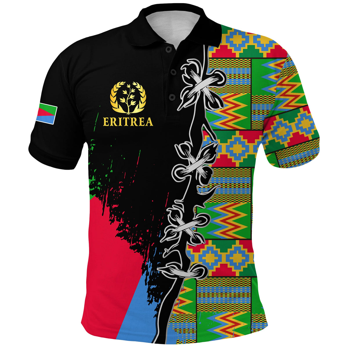 Eritrea Special Knot Polo Shirt African Pattern LT13 - Wonder Print Shop
