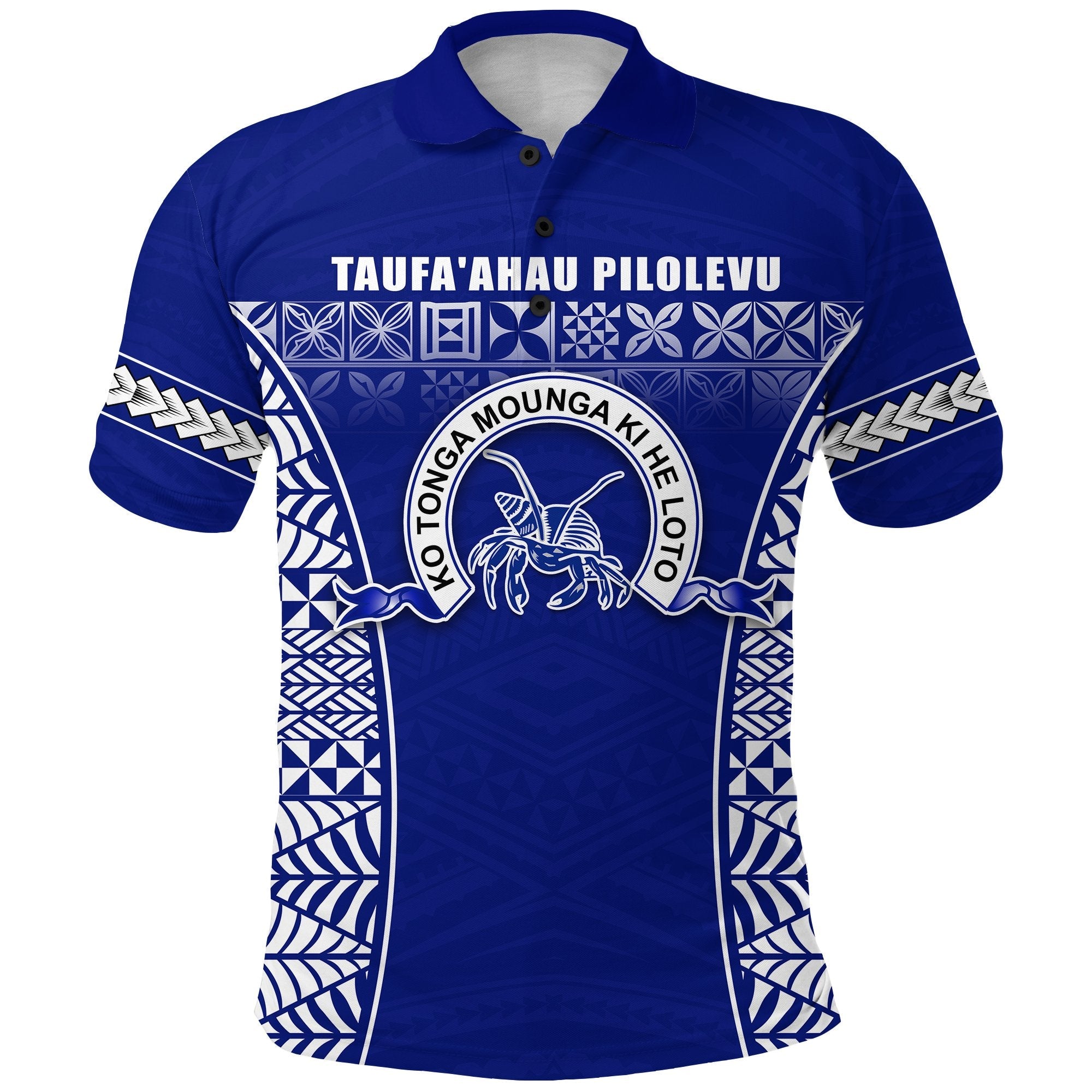 Taufaahau Pilolevu Polo Shirt Ngatu Tongan LT13 - Wonder Print Shop