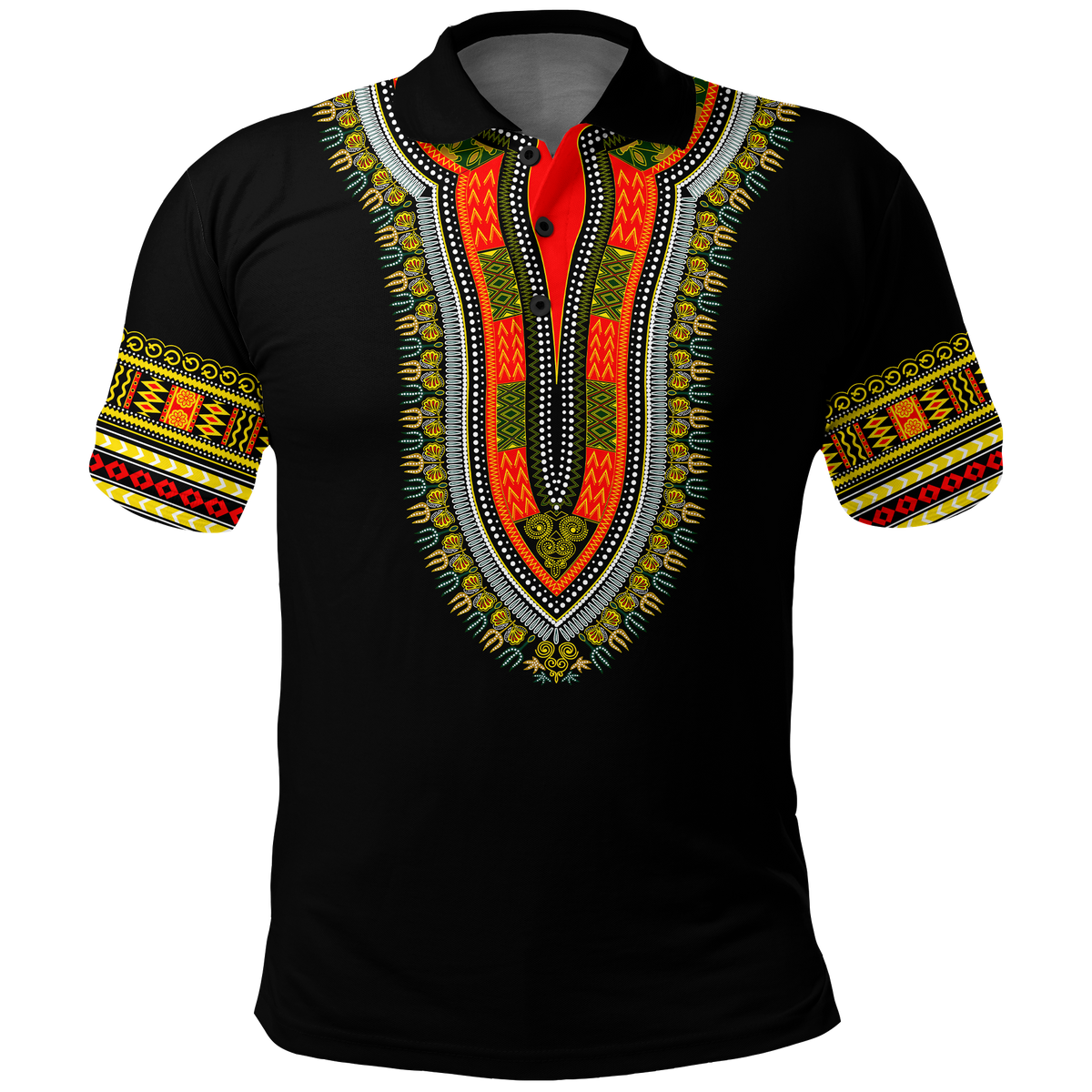 Gambia Happy Independence Day Dashiki Polo Shirt LT2 - Wonder Print Shop
