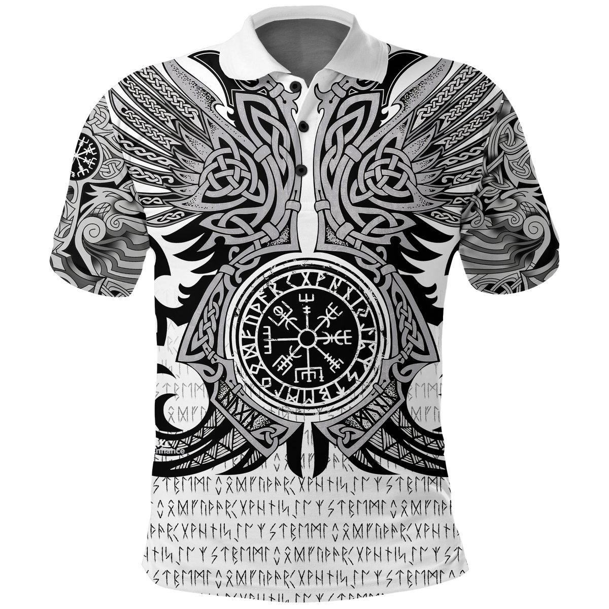 Custom Viking T Shirt Vegvisir Odin With Huginn And Muninn LT2 - Wonder Print Shop