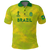 Custom Brazil Polo Shirt Football 2022 LT2