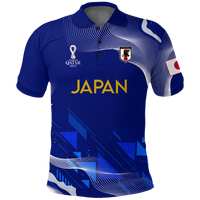 Custom Japan Polo Shirt Football 2022 LT2 - Wonder Print Shop