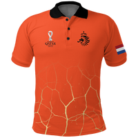 Netherlands Polo Shirt Football 2022 LT2 - Wonder Print Shop