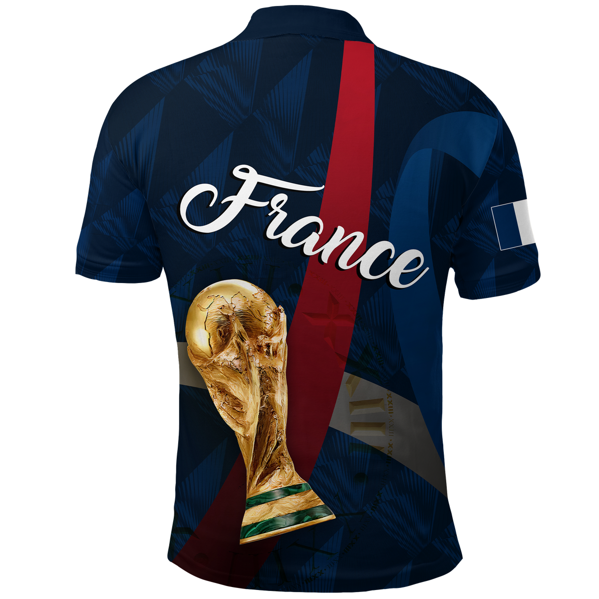 Custom France Polo Shirt Football 2022 LT2 - Wonder Print Shop