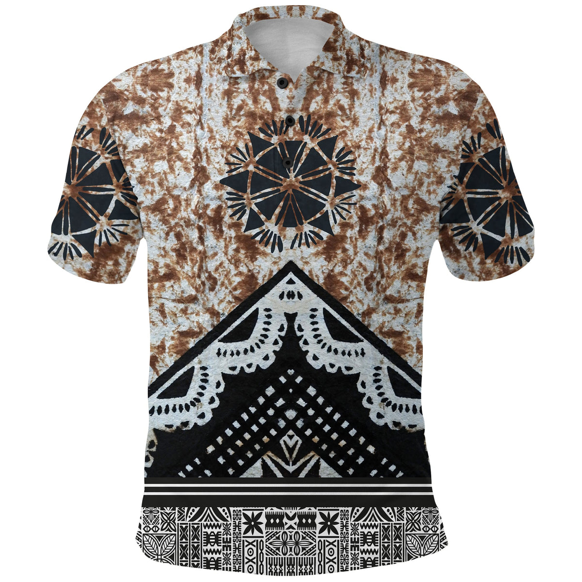 Fiji Masi Brown Polo Shirt - Wonder Print Shop