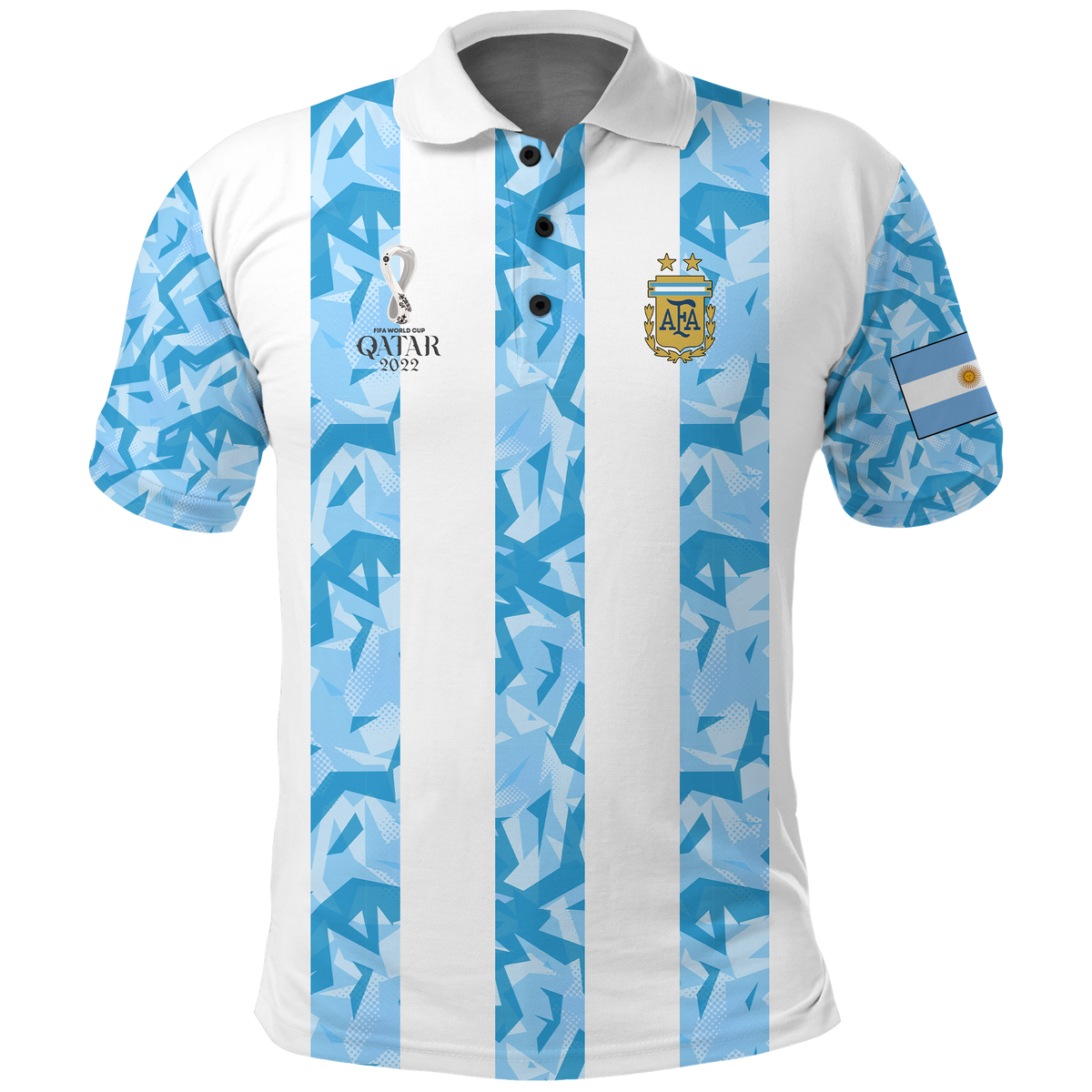 Argentina Polo Shirt Football 2022 LT2 - Wonder Print Shop