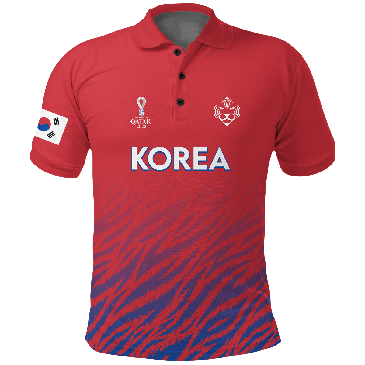 Custom Korea Polo Shirt Football 2022 LT2 - Wonder Print Shop