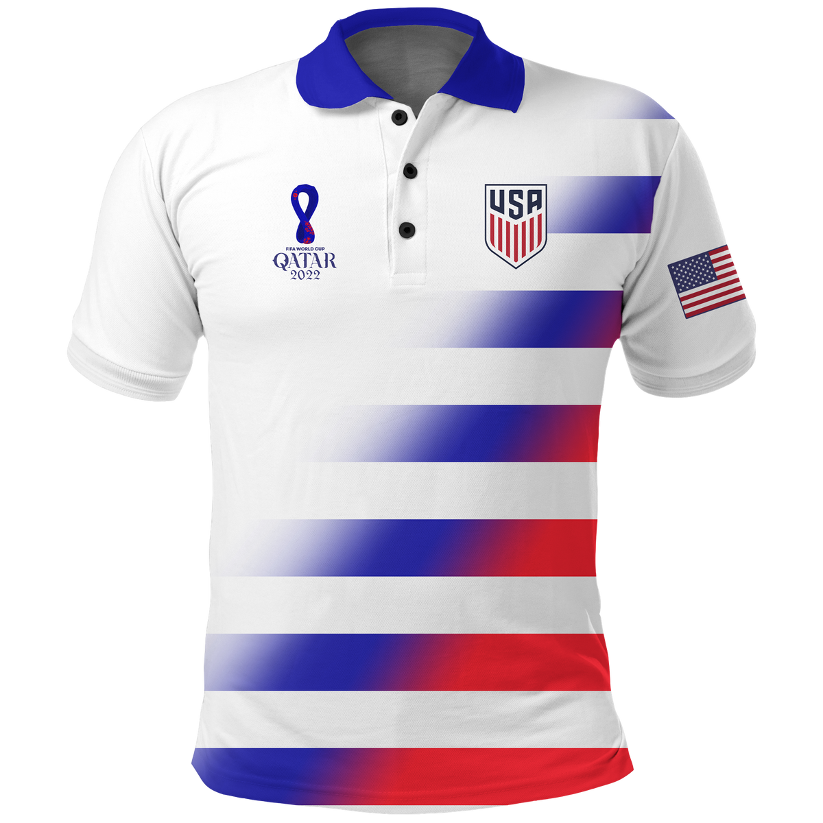 USA Polo Shirt Football 2022 LT2 - Wonder Print Shop