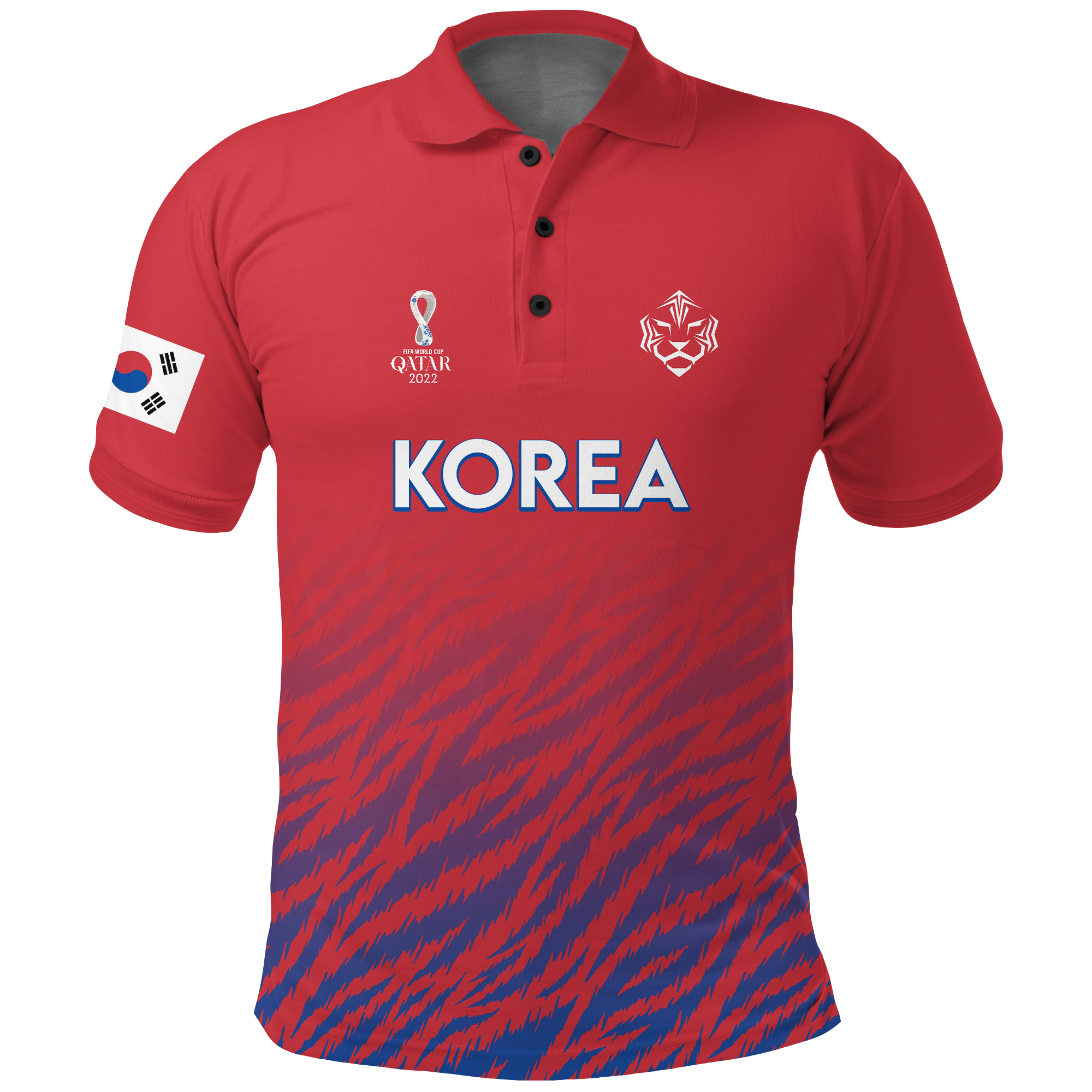 Korea Polo Shirt Football 2022 LT2 - Wonder Print Shop