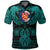 Viking Finland Polo Shirt Valknut of Odin Cyan RLT12 - Wonder Print Shop