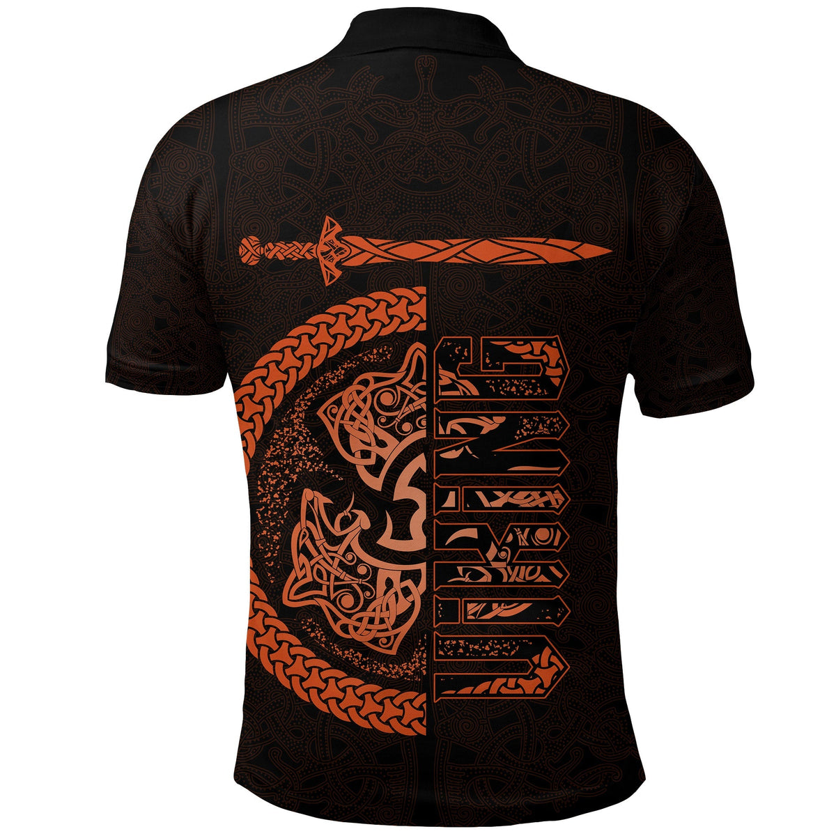 Viking Polo Shirt Fierce Wolf Totemic Animal RLT12 - Wonder Print Shop