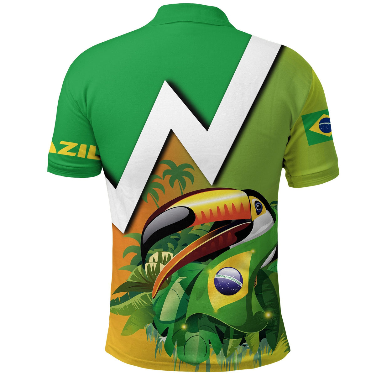 Brazil Polo Shirt Toco Toucan - Wonder Print Shop