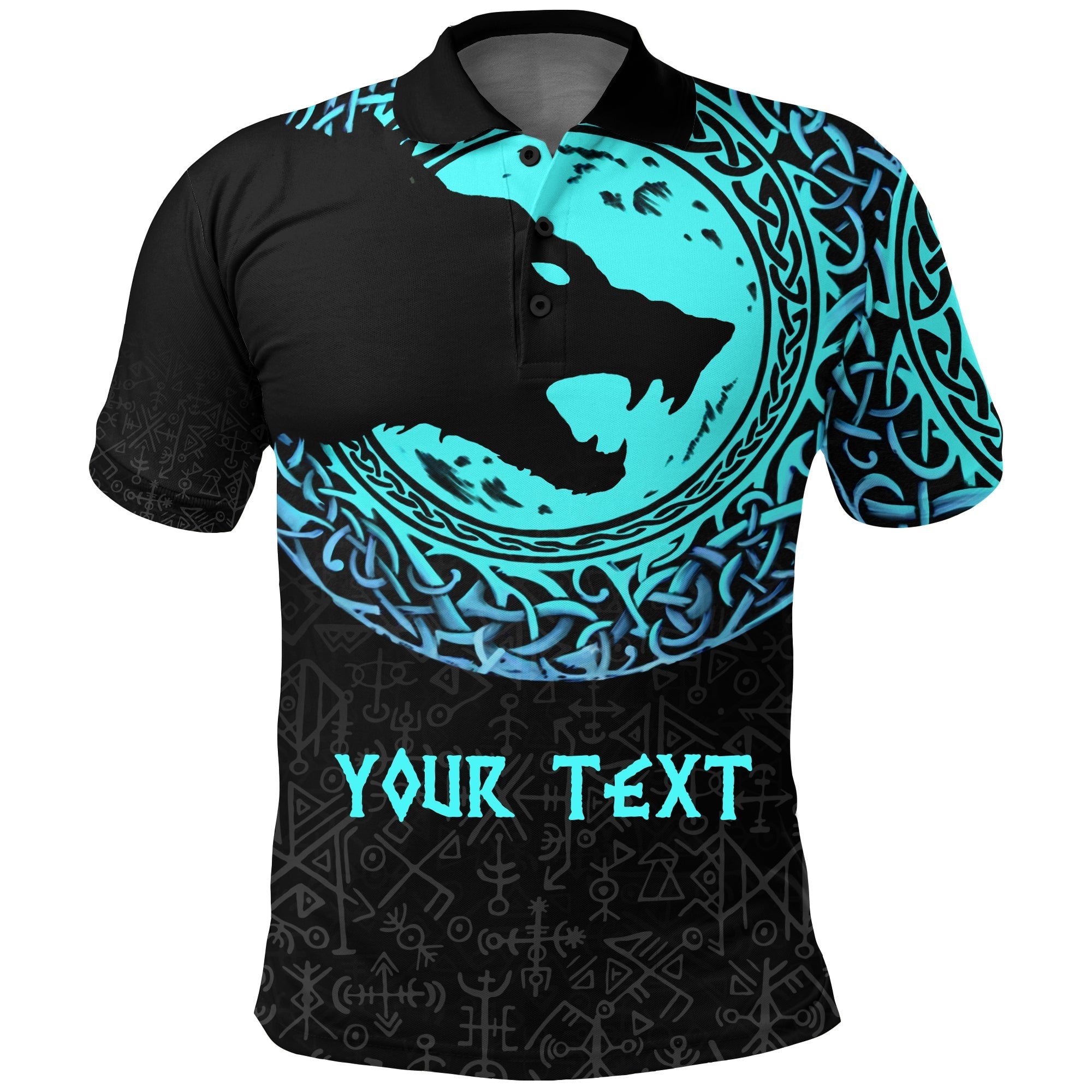 Custom Viking T Shirt Fenrir Norse Wolf RLT12 - Wonder Print Shop