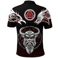 Viking Polo Shirt Odin, Raven, Fenrir and Valknut RLT12 - Wonder Print Shop