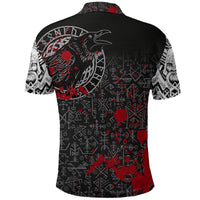 Viking Polo Shirt Odin Raven Rune Futhark Blood RLT12 - Wonder Print Shop