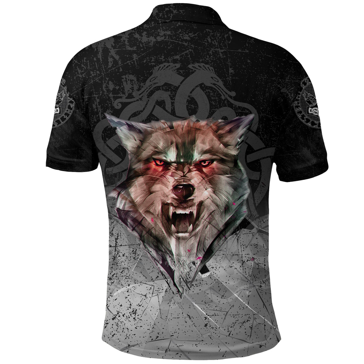 Viking Polo Shirt Fenrir Norse Wolf RLT12 - Wonder Print Shop