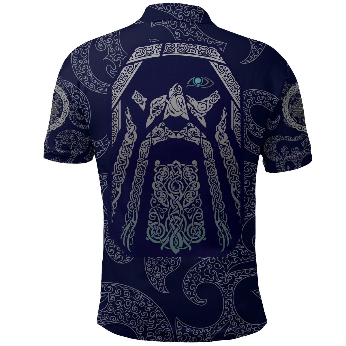 Viking Polo Shirt Odin God Tattoo RLT12 - Wonder Print Shop