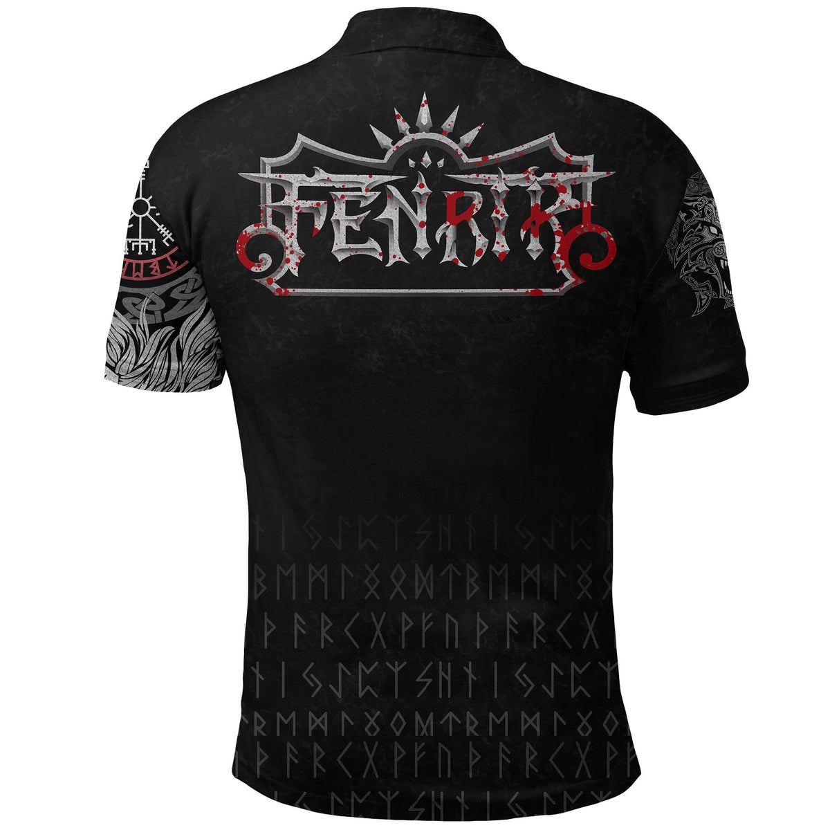 Viking Vikings Blood Polo Shirt Fenrir Blood RLT12 - Wonder Print Shop