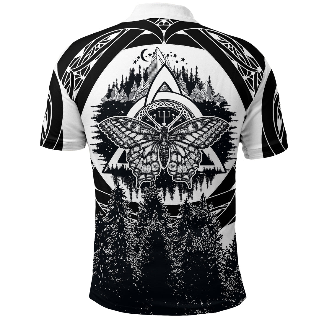 Viking Butterfly Style Celtic Of Pine Forest Polo Shirt RLT12 - Wonder Print Shop
