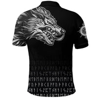 Custom Viking Polo Shirt Fenrir Wolf Near Shoulder RLT12 - Wonder Print Shop