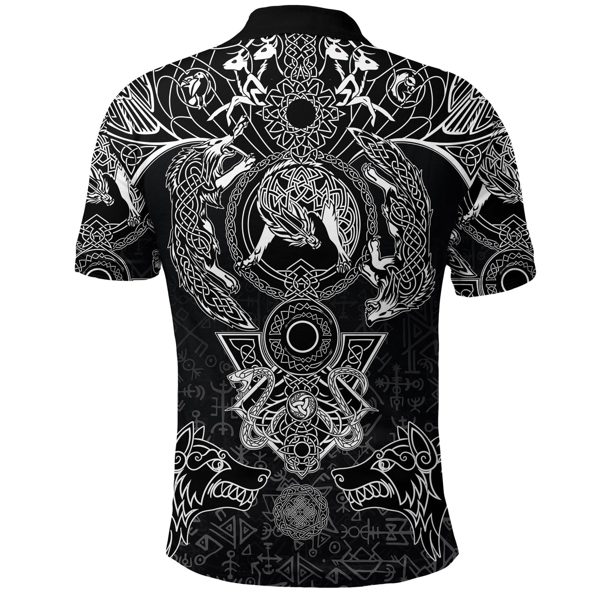 Viking Polo Shirt Fenrir and Skoll and Hati RLT12 - Wonder Print Shop