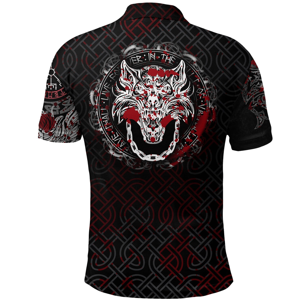 Viking Polo Shirt Fenrir Viking Blood 3D RLT12 - Wonder Print Shop