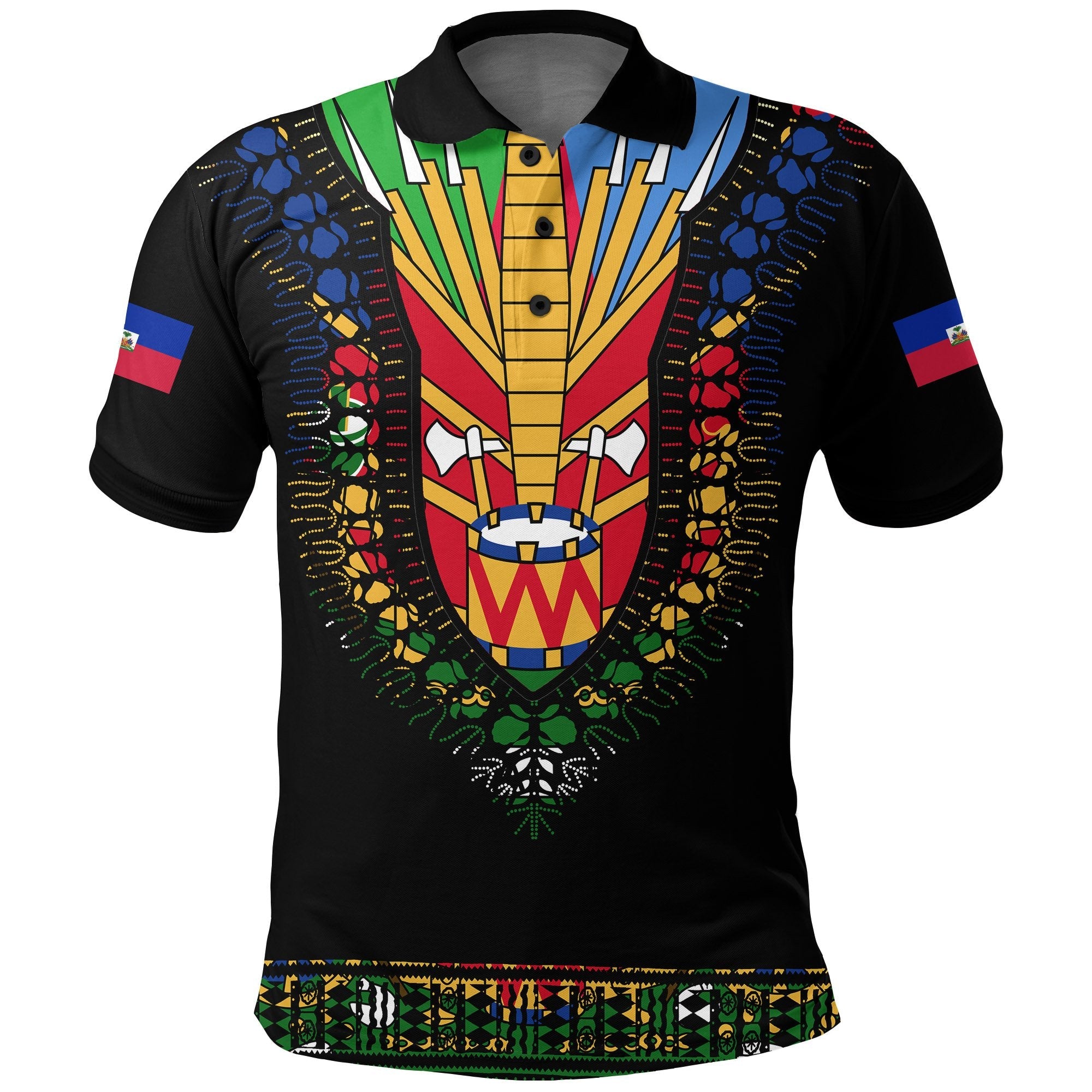 haiti-polo-shirt-dashiki-pattern