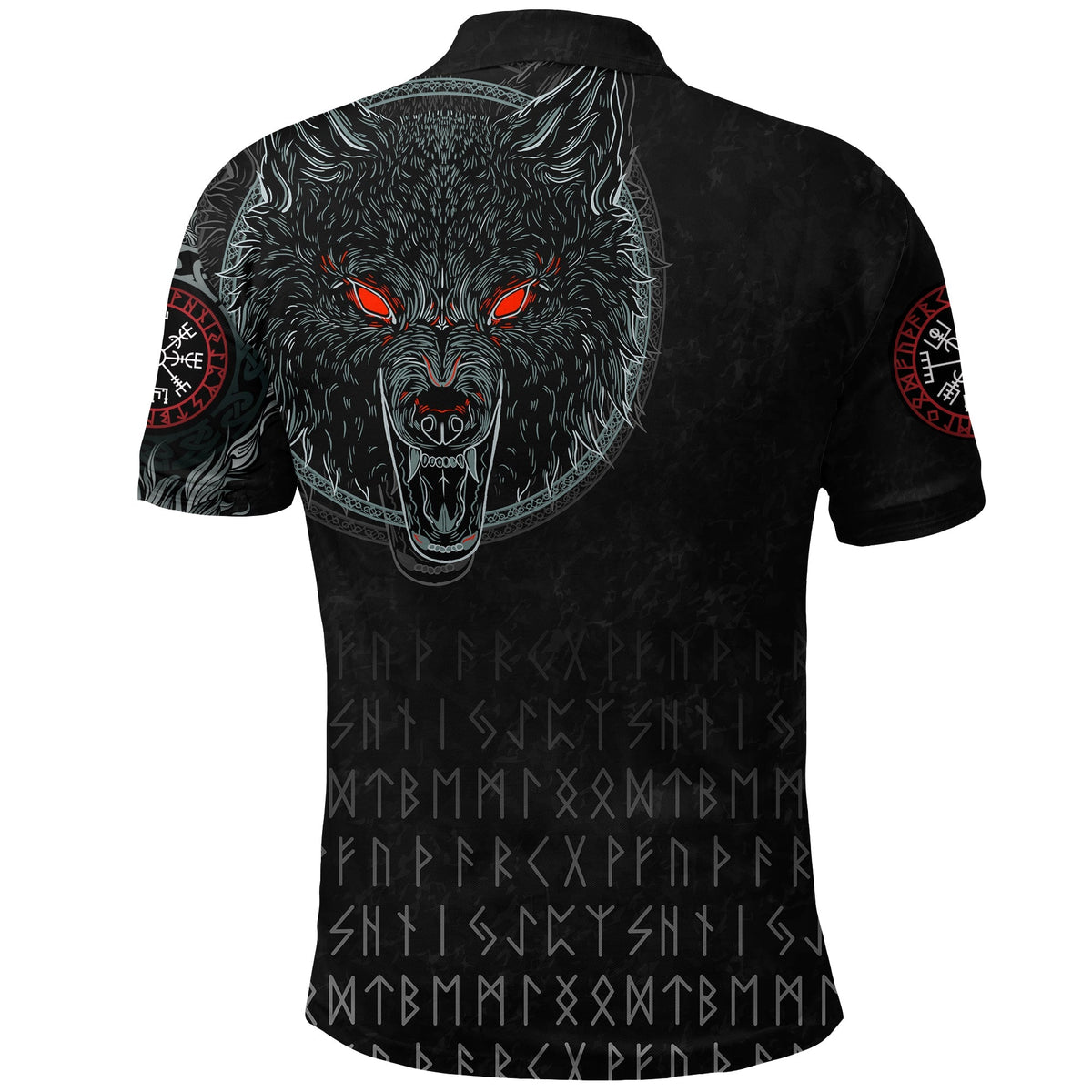 Viking Polo Shirt Fenrir Wolf RLT12 - Wonder Print Shop