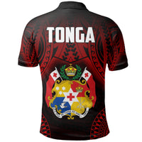 Tonga Rugby Polo Shirt Mate Maa Tonga Tribal Pattern - Wonder Print Shop