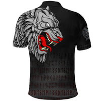 Viking Polo Shirt Killer Wolf Tattoo RLT12 - Wonder Print Shop