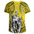Hawaii Polynesian King Kamehameha Yellow Background T Shirt - Wonder Print Shop