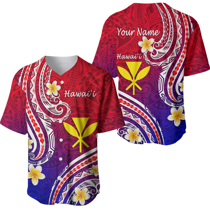 Custom Personalised Hawaii Baseball Jersey Polynesian Line Style LT9 - Wonder Print Shop
