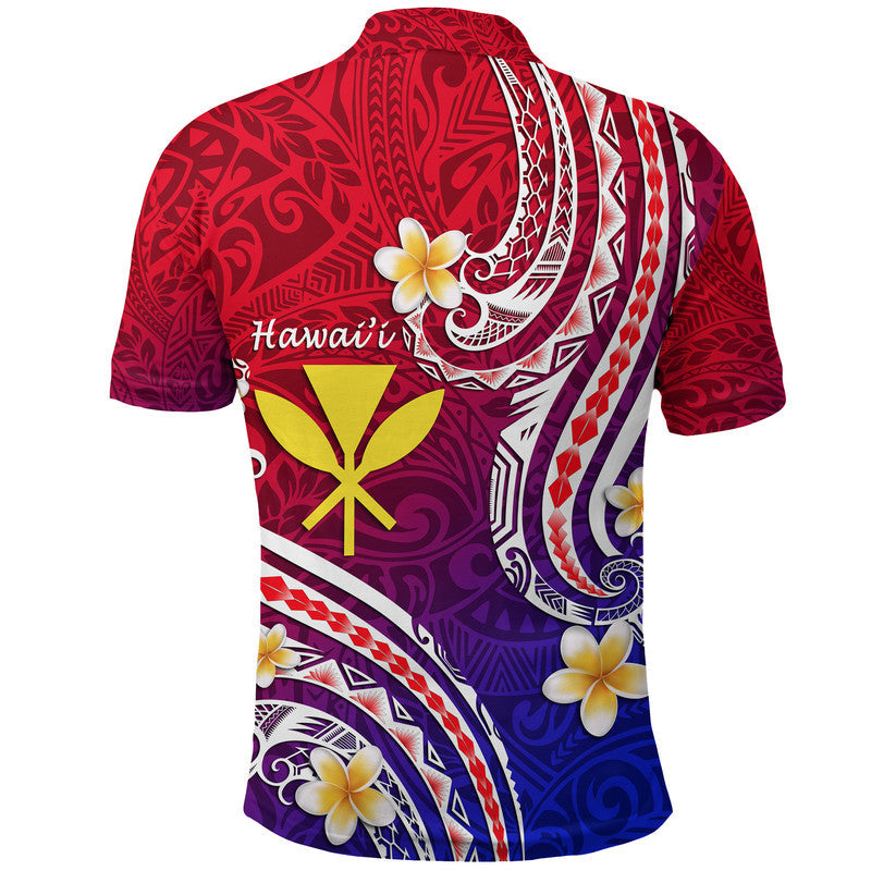 Hawaii Polo Shirt Polynesian Line Style - Wonder Print Shop