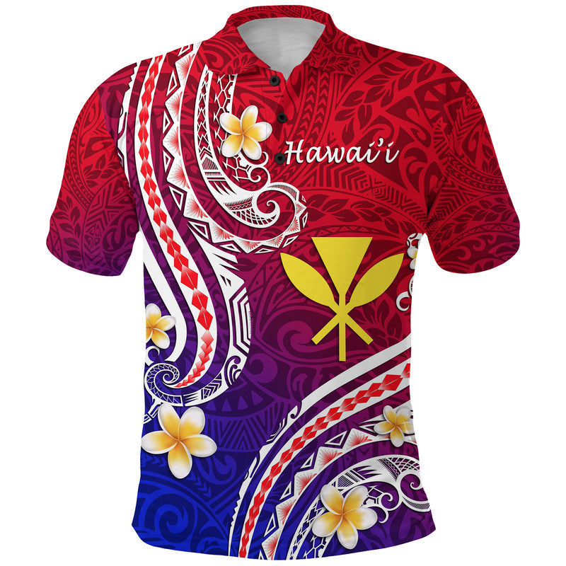 Custom Hawaii Polo Shirt Polynesian Line Style - Wonder Print Shop