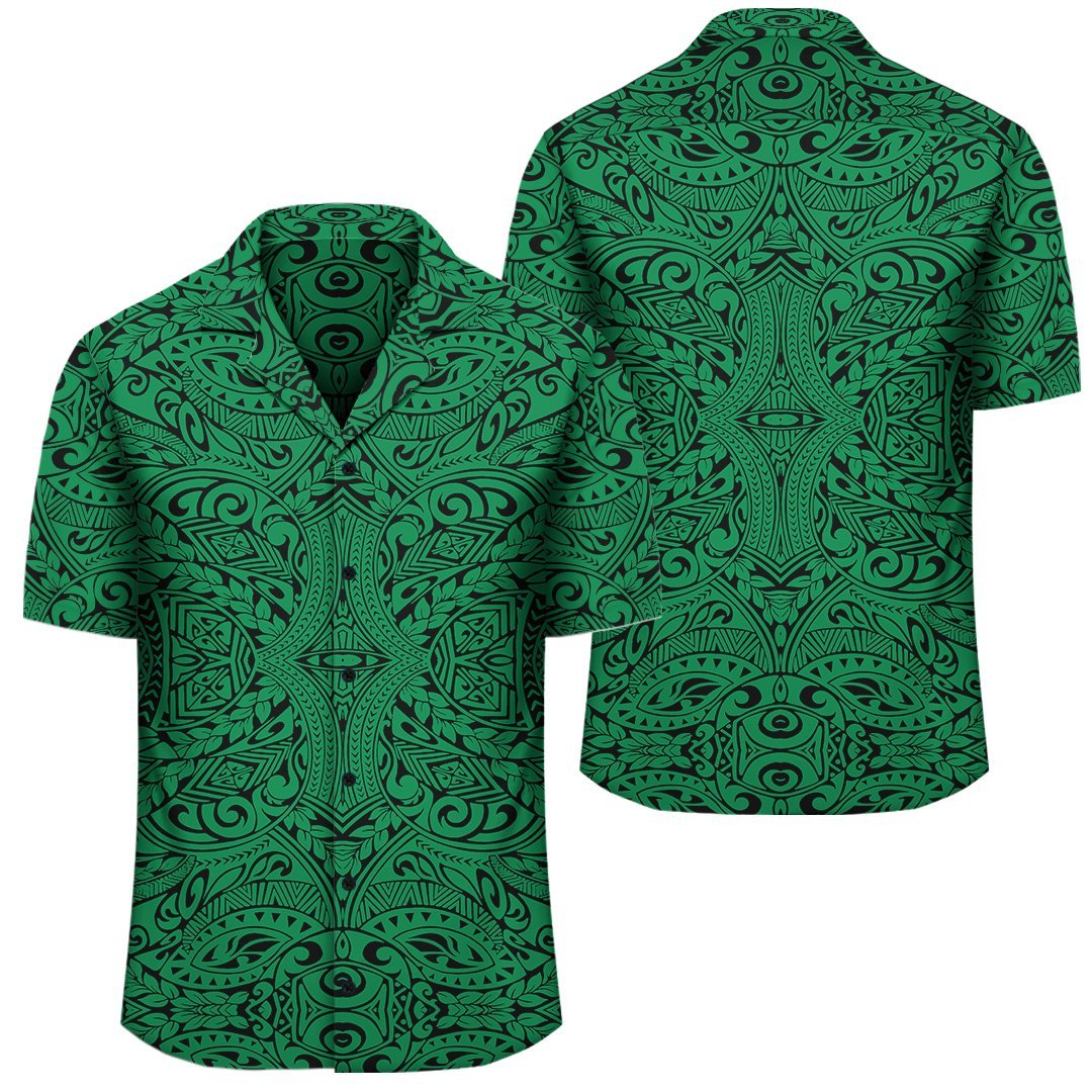 polynesian-culture-green-hawaiian-shirt