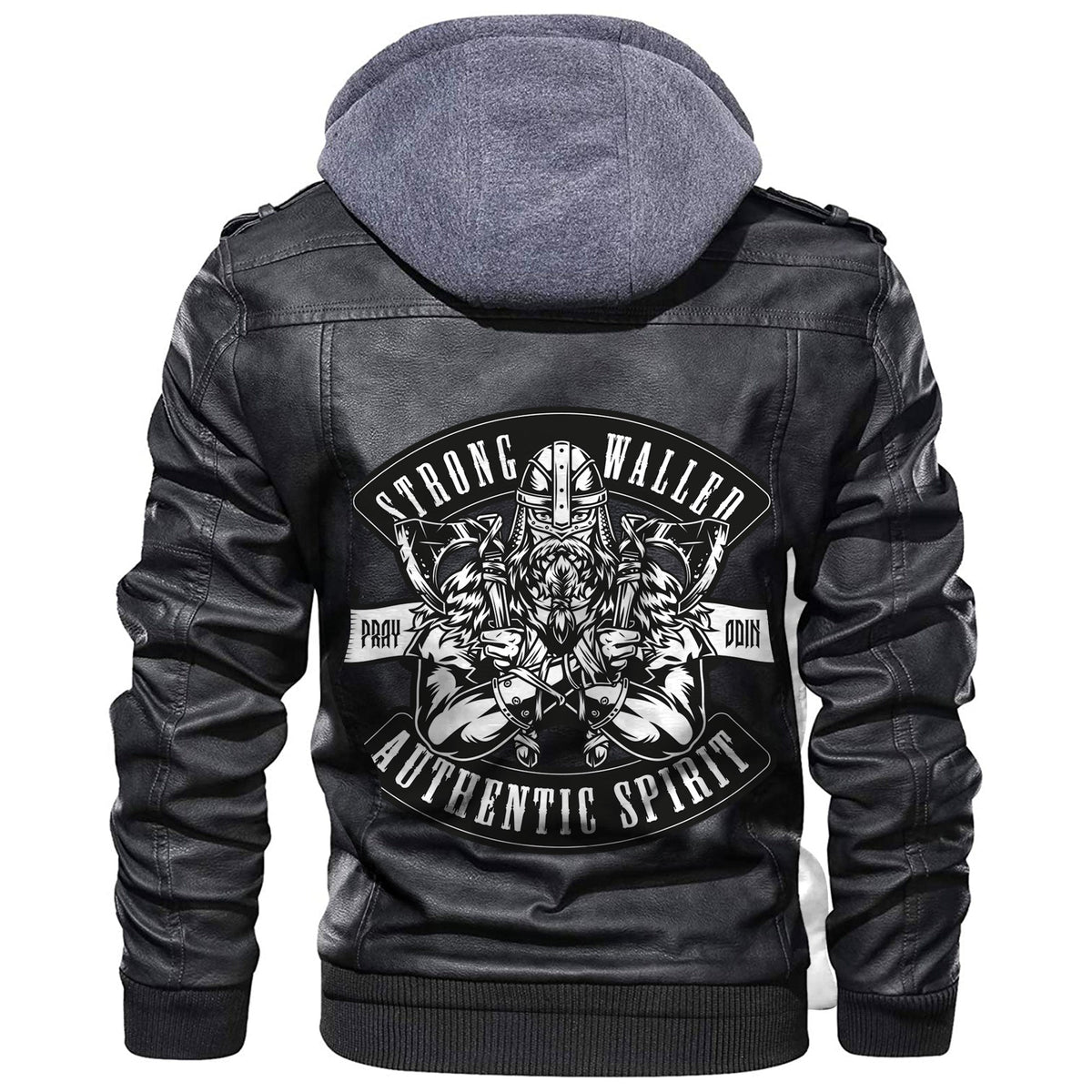 Viking Pray Odin Leather Jacket RLT12 - Wonder Print Shop